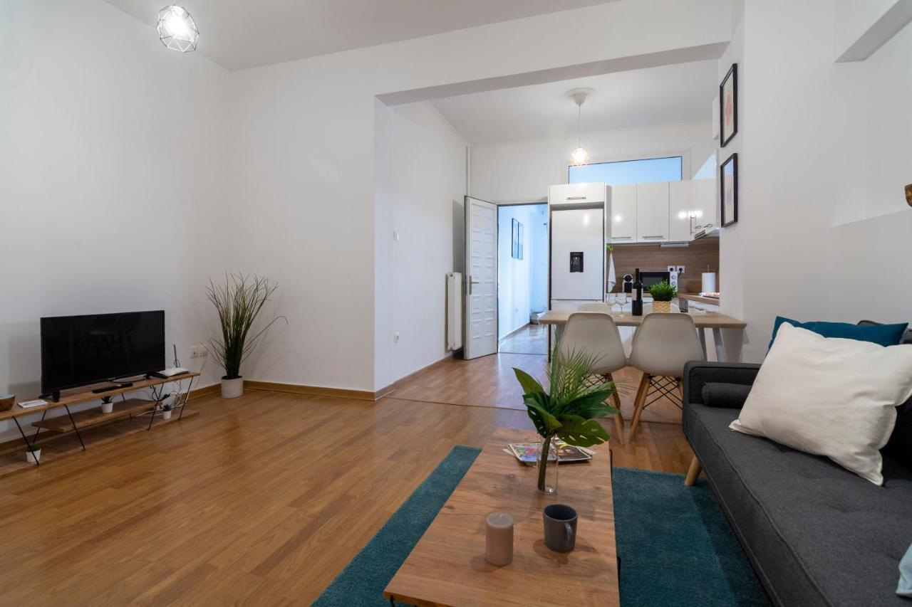 Modern 2Bd Apt In Athens , 3-Min Metro Exterior foto