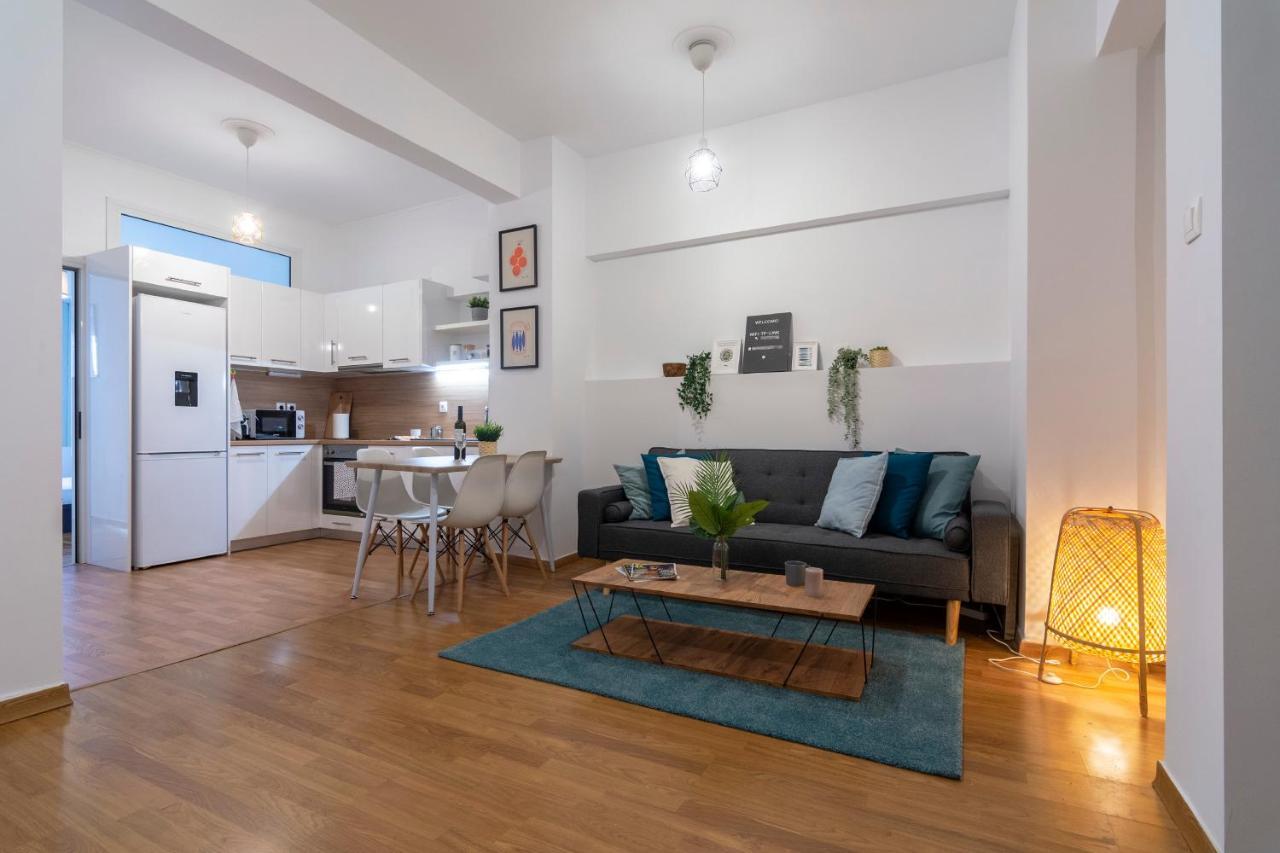 Modern 2Bd Apt In Athens , 3-Min Metro Exterior foto